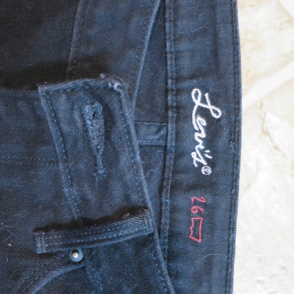 black levis skinnys size 26